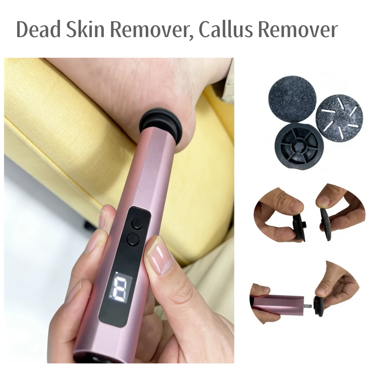 IFINE Beauty 2000mah Battery Aluminum Alloy Callus Remover Foot Grinder,nail Drill and Hair Remover 3in1 Manicure Pedicure Tool