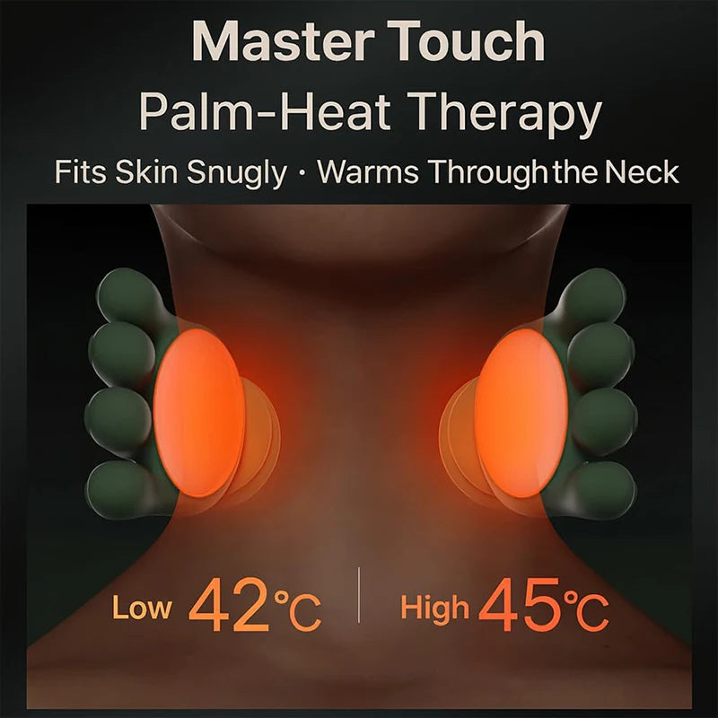 Masážní přístroj N7 – 4D Shiatsu s tepelnou terapií | Bezdrátový
