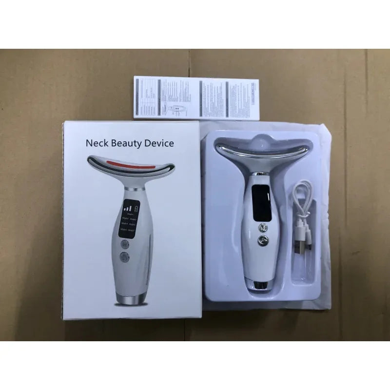 7-Color LED Light Therapy Neck & Face Massager