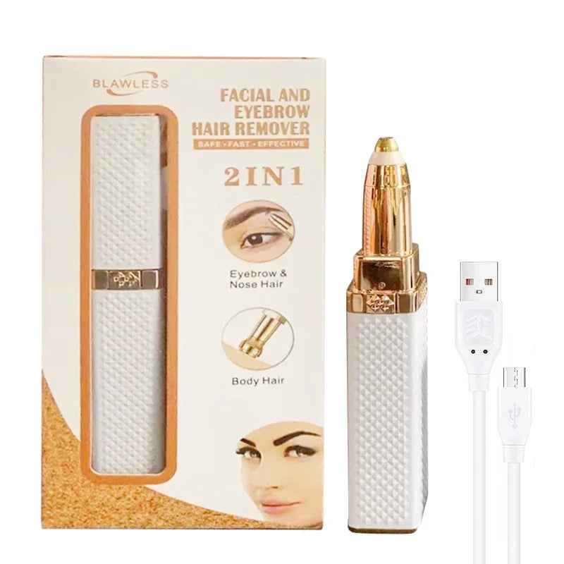2-in-1 Electric Epilator & Eyebrow Trimmer for Women