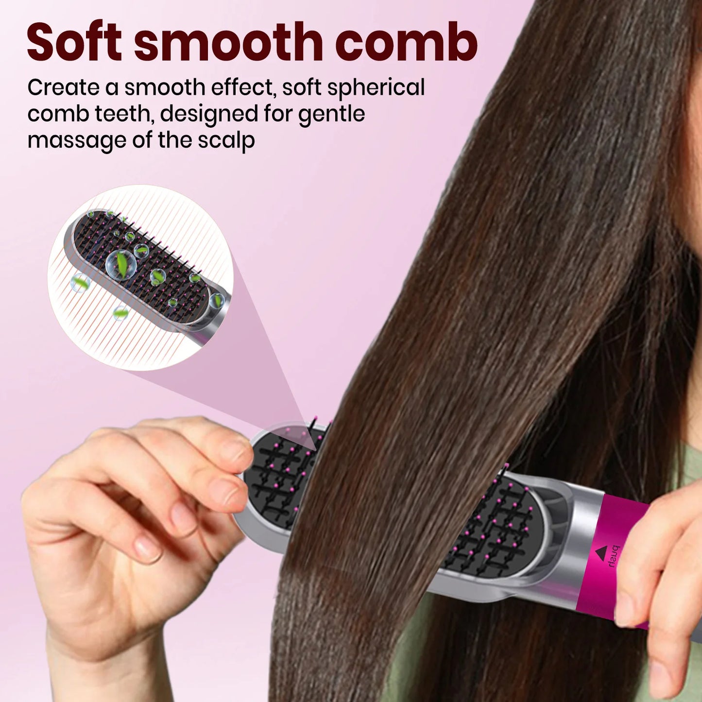 Multifunctional Hot Air Brush 5 In 1 Hair Dryer Hair Curler Hot Comb Curling Iron Hair Straightener Styling Tool Hair Blower