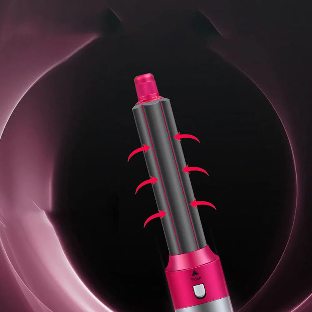 Multifunctional Hot Air Brush 5 In 1 Hair Dryer Hair Curler Hot Comb Curling Iron Hair Straightener Styling Tool Hair Blower
