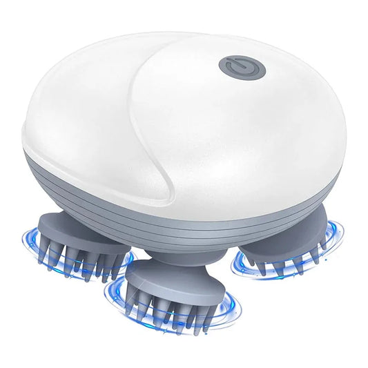 Electric Scalp & Head Massager – 3D Kneading, Waterproof, USB Rechargeable