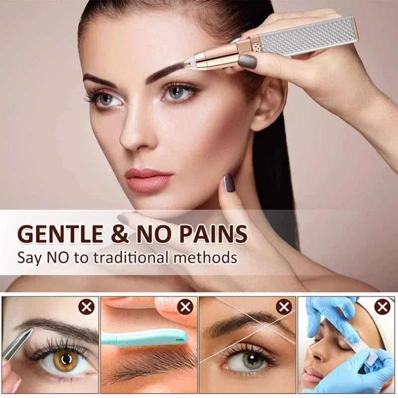 2-in-1 Electric Epilator & Eyebrow Trimmer for Women